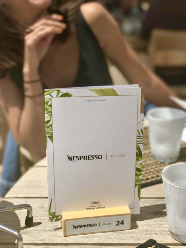 Menu Nespresso Cannes Arcanes
